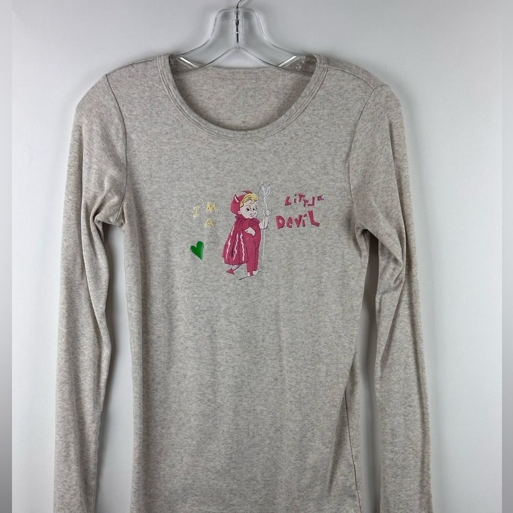 Women's GAP Long Sleeve Little Devil Screen T-Shirt
